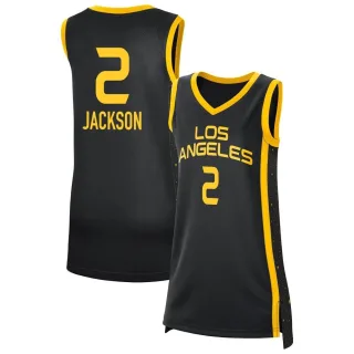 Women's Los Angeles Sparks Rickea Jackson Rebel Edition Victory Black 2021 Jersey