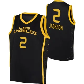 Youth Los Angeles Sparks Rickea Jackson Rebel Edition Victory Black 2021 Jersey